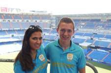 Thumbnail Les campeurs de l'ISC Spain au stade Santiago Bernabe� (Real Madrid)